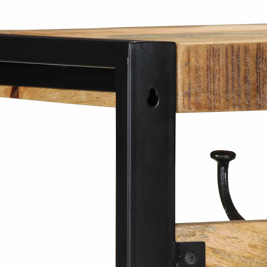 Wardrobe 80x35x35 cm Rough Solid Mango Wood
