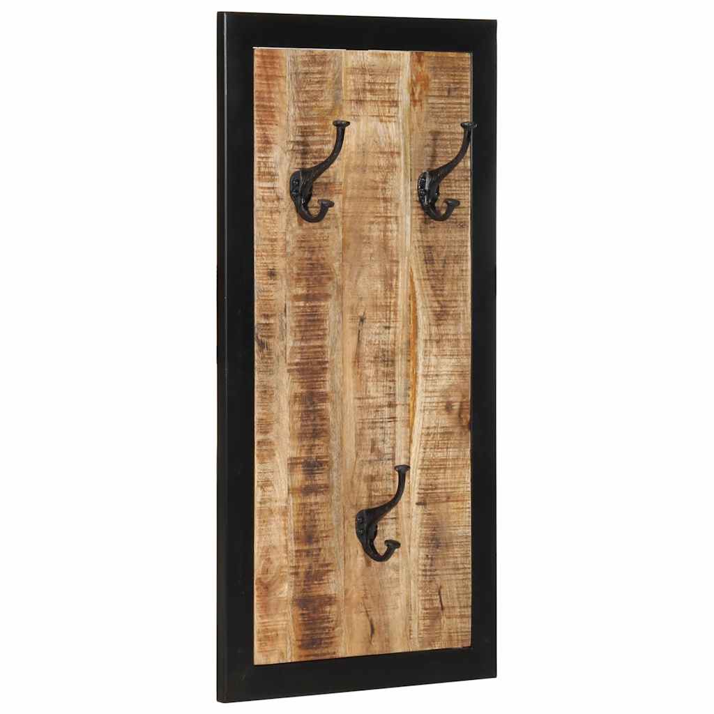Coat rack 40x2x80 cm Rough Solid Mango Wood
