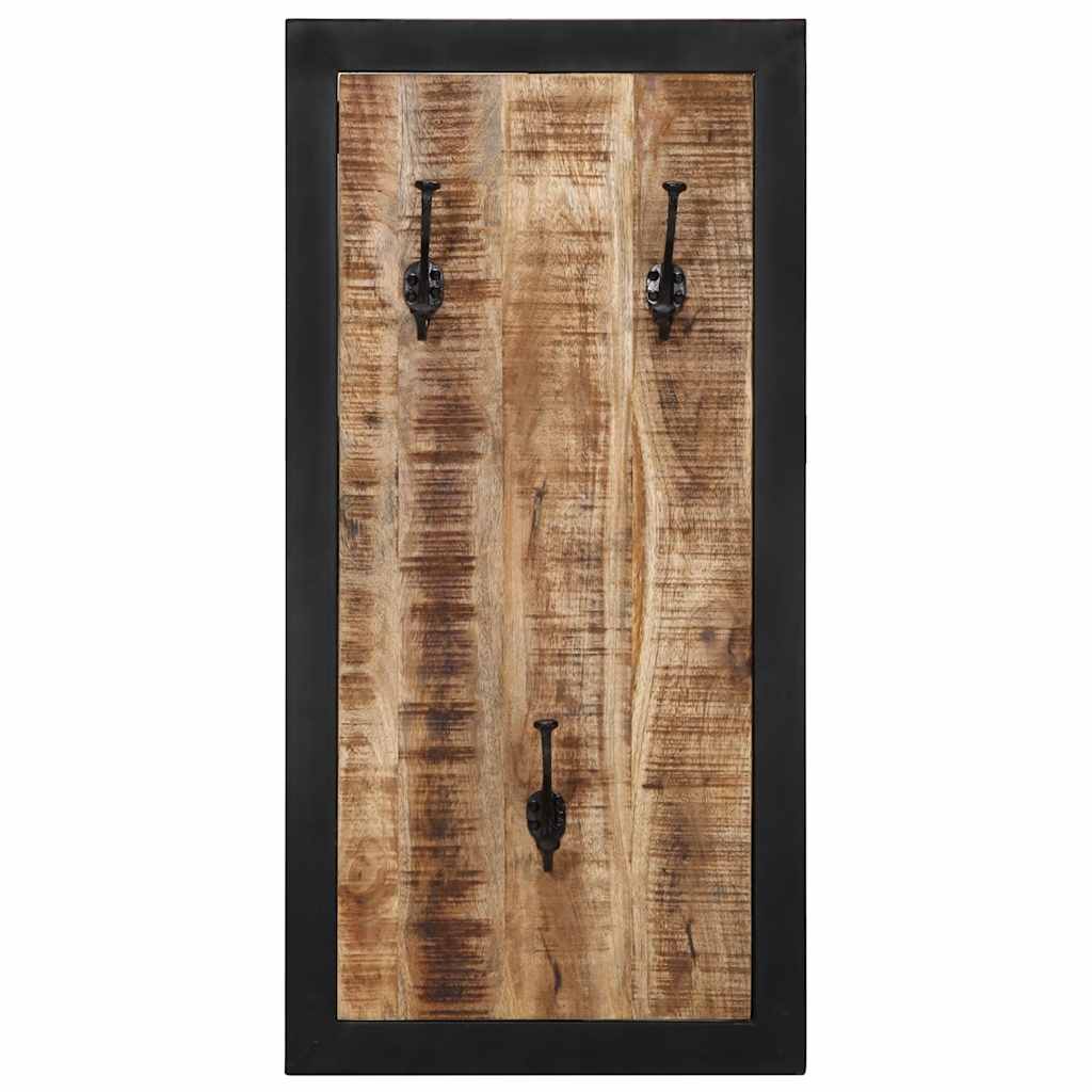 Coat rack 40x2x80 cm Rough Solid Mango Wood