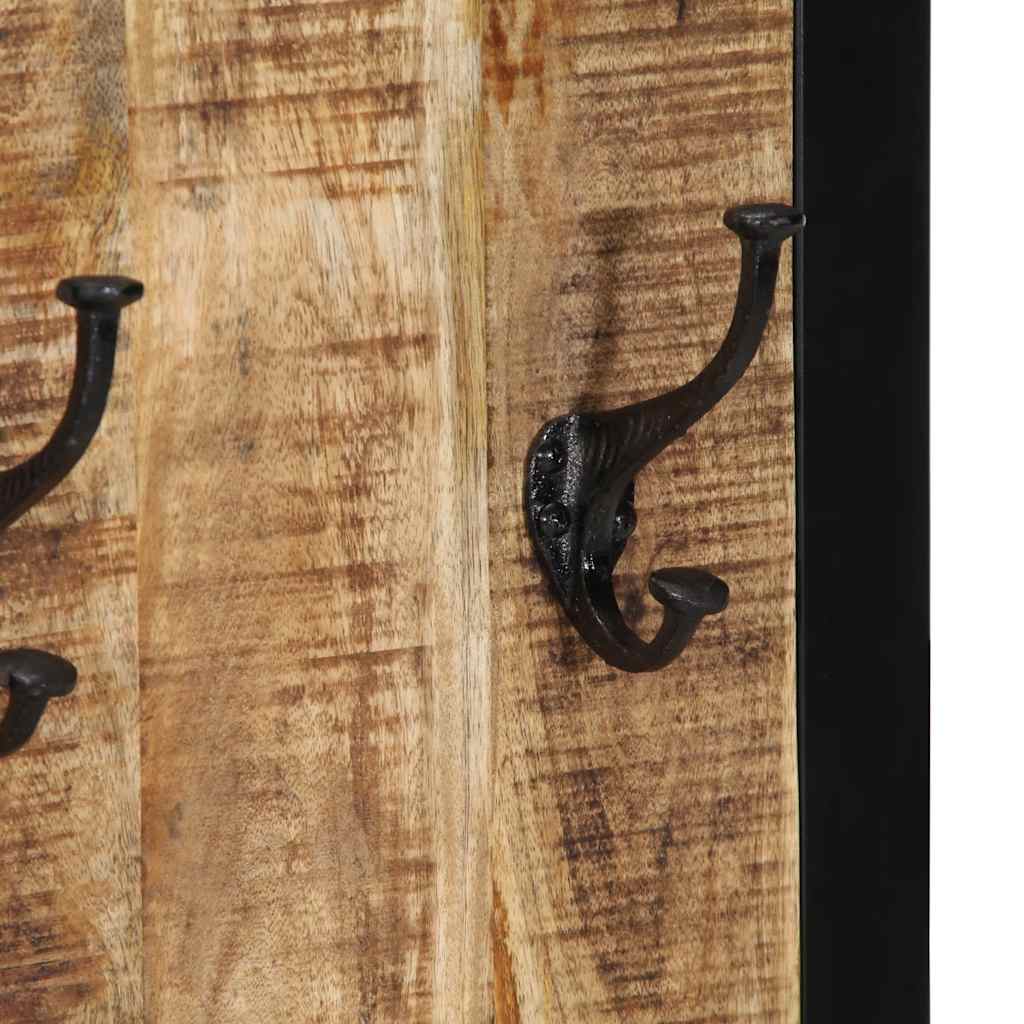Coat rack 40x2x80 cm Rough Solid Mango Wood