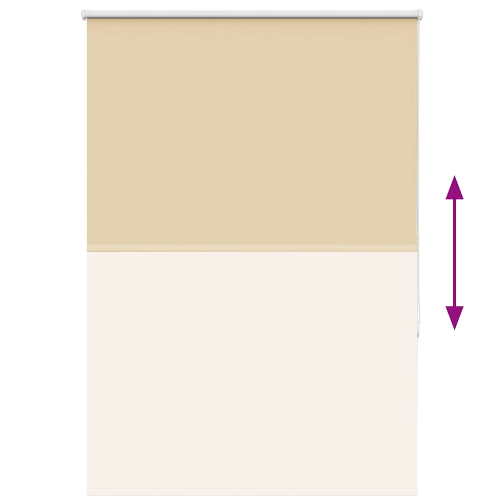 Store occultant beige 100x130cm Largeur tissu 95,7cm Polyester
