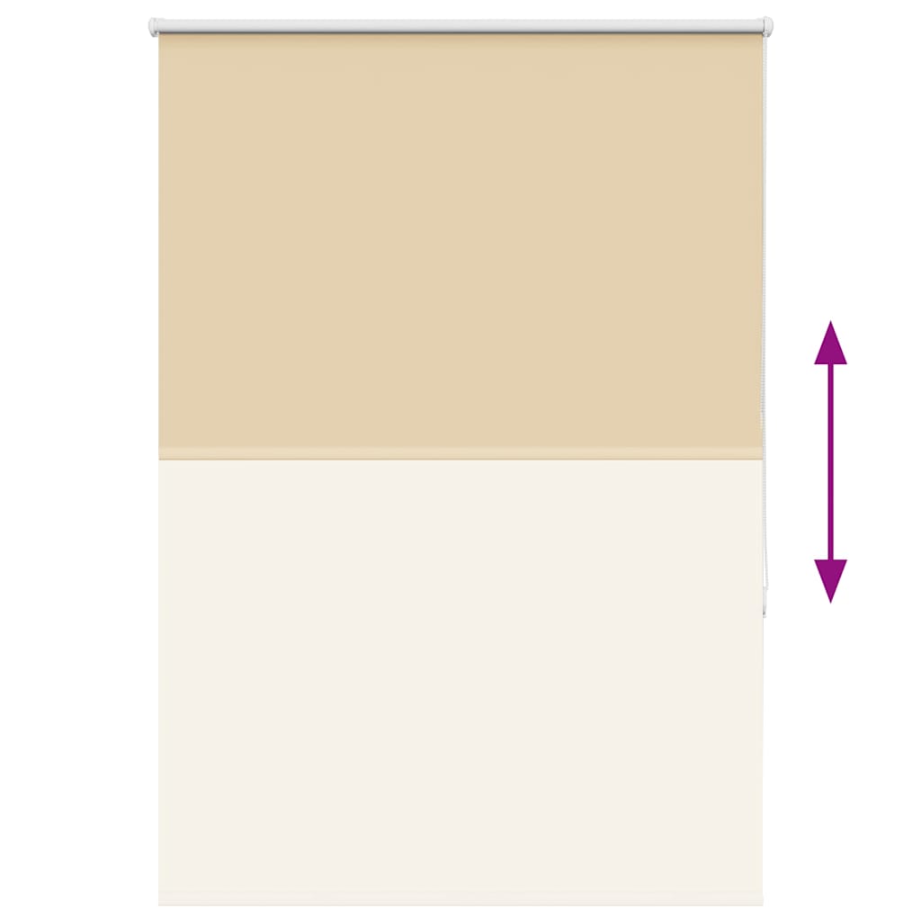 Store occultant beige 90x150cm Largeur tissu 85,7 cm Polyester