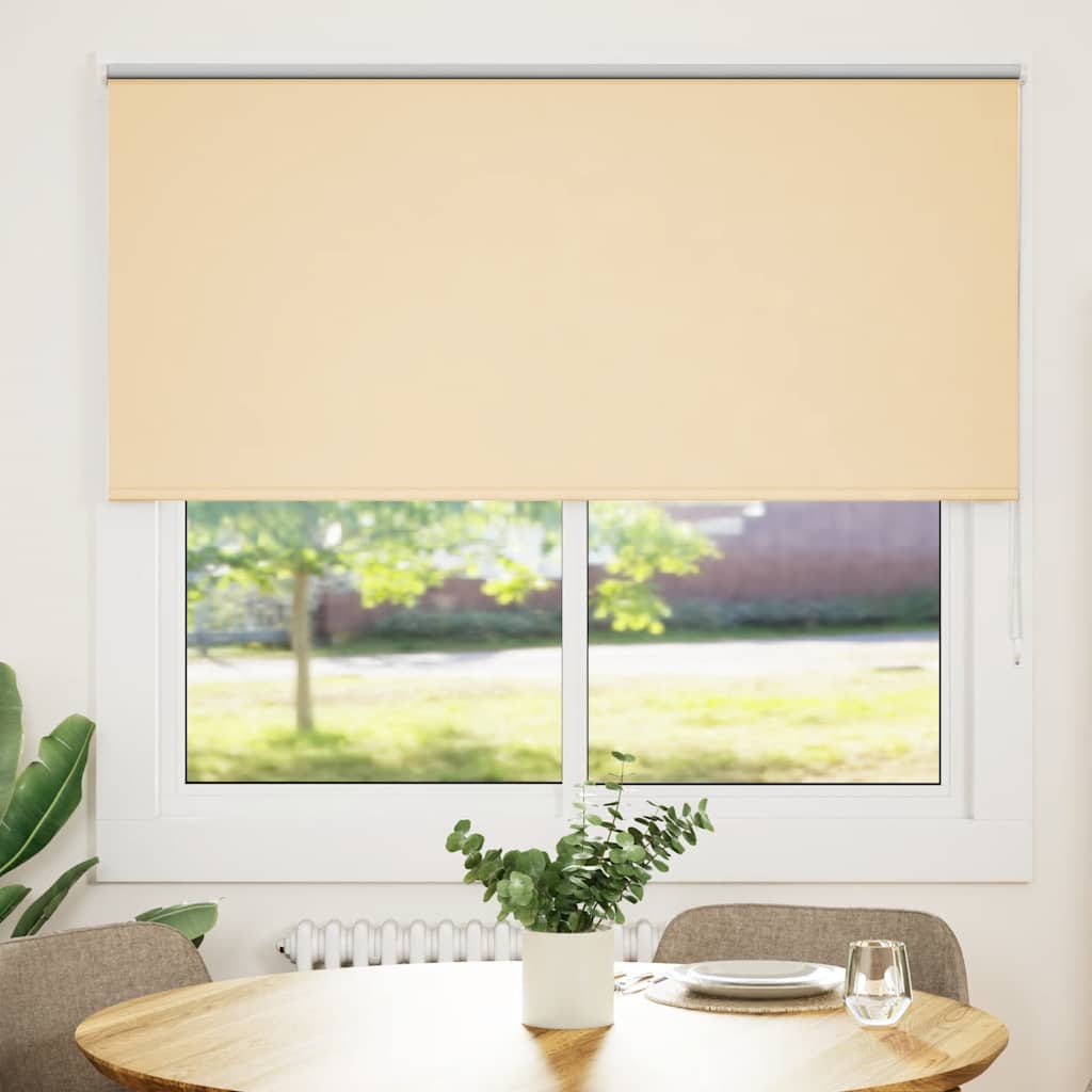 Store occultant beige 160x150 cm Largeur tissu 156,6 cm