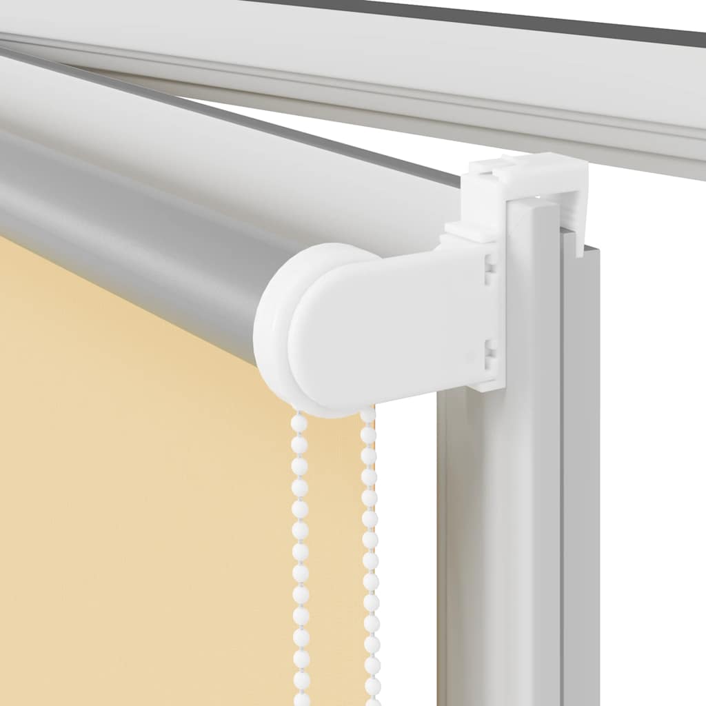 Blackout Roller Blind Beige 140x175 cm Fabric Width 136.6 cm