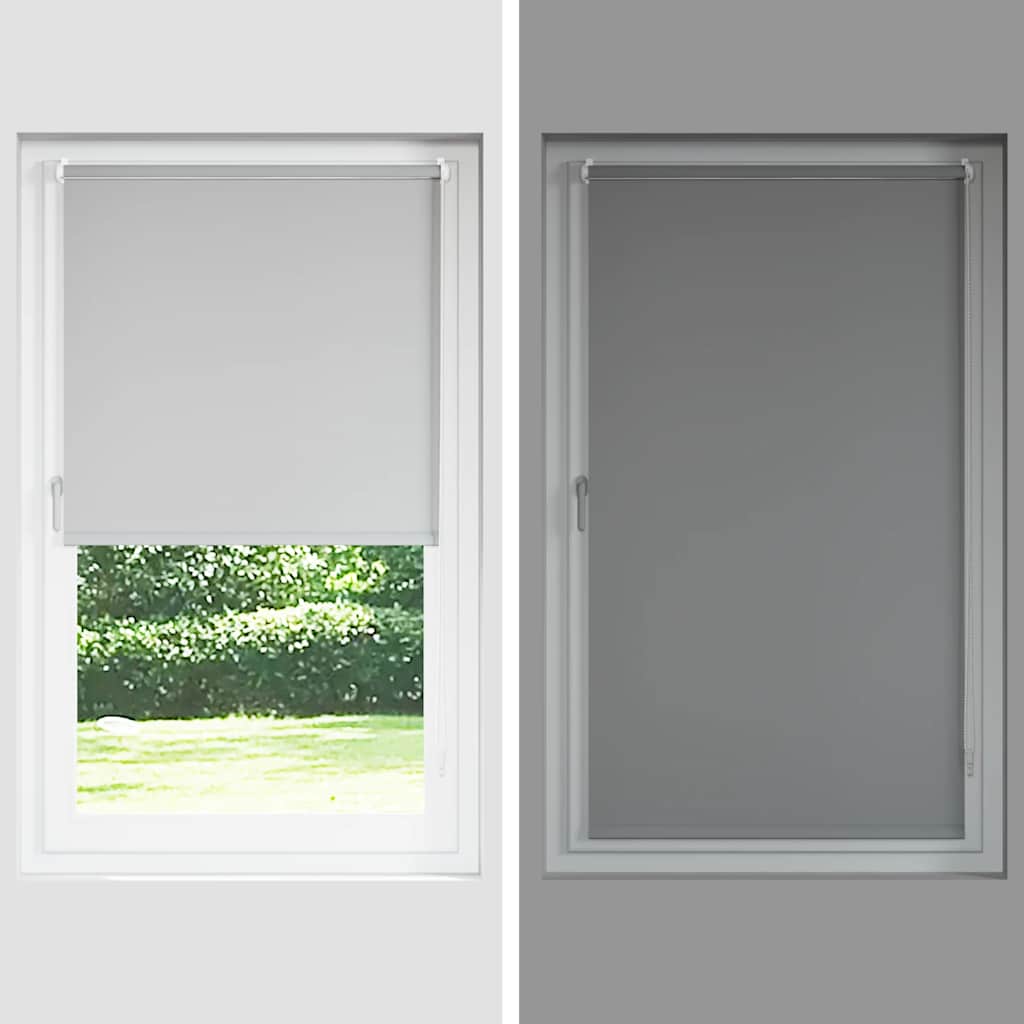 Blackout Roller Blind Beige 140x175 cm Fabric Width 136.6 cm