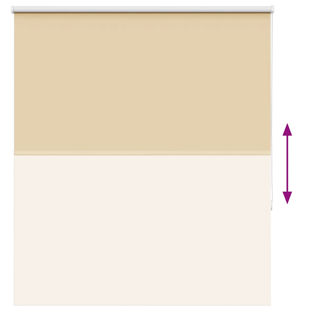 Blackout Roller Blind Beige 140x175 cm Fabric Width 136.6 cm