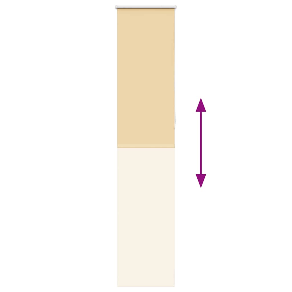 Verdunkelungsrollo Beige 55x210cm Stoffbreite 50,7 cm Polyester
