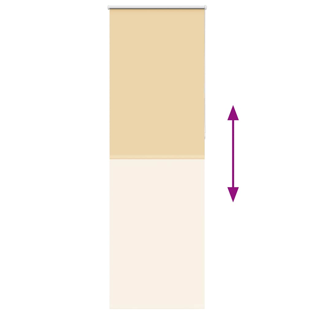 Store occultant beige 65x210cm Largeur de tissu 60,7 cm Polyester