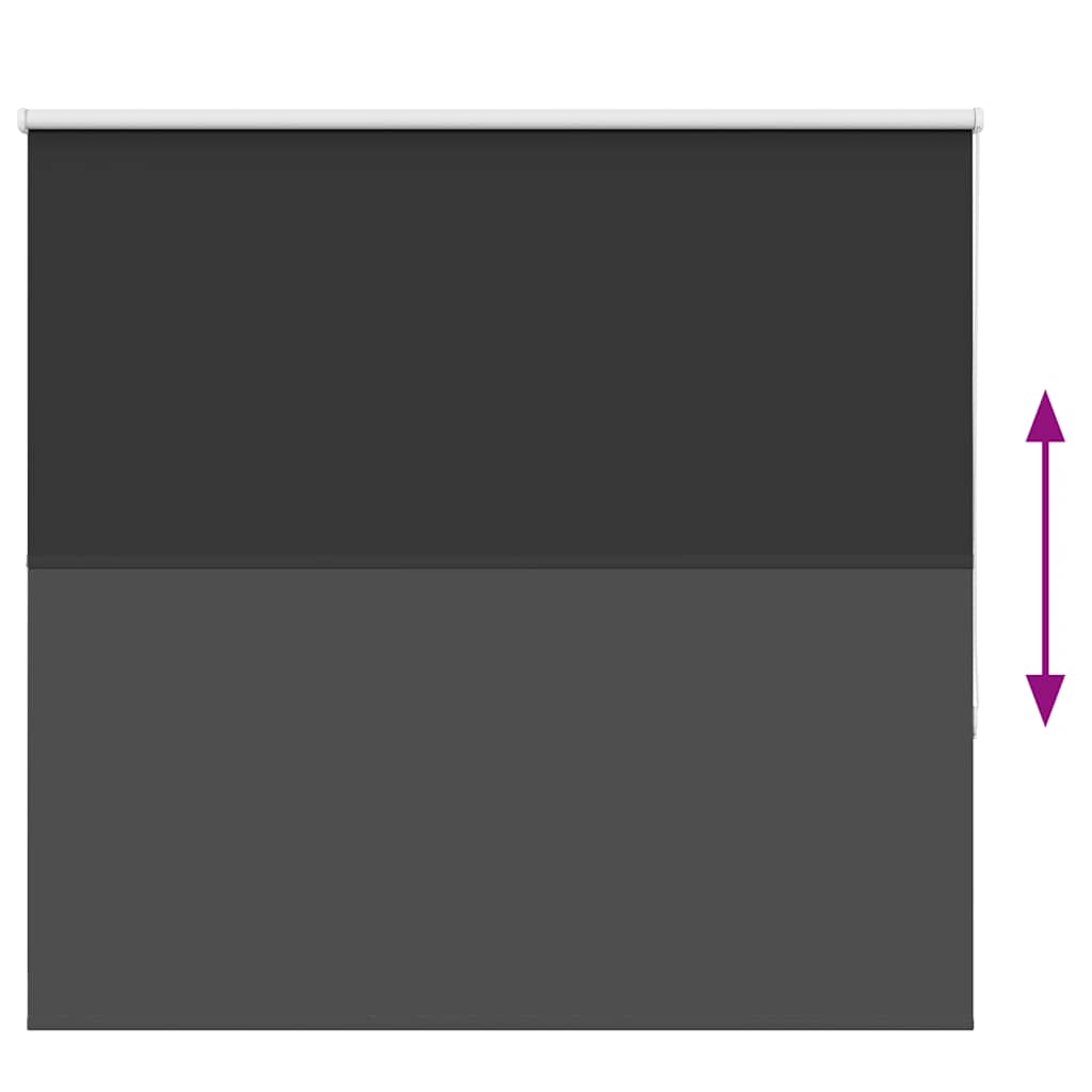 Verdunkelungsrollo Schwarz 155x130 cm Stoffbreite 151,6 cm
