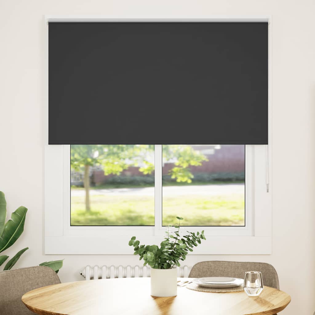 Blackout Blind Black 125x150 cm Fabric Width 121.6 cm