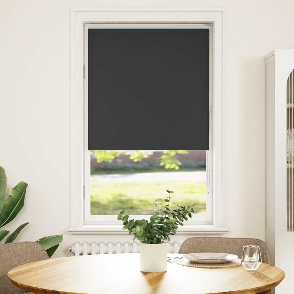 Blackout Blind Black 80x175 cm Fabric width 75.7 cm