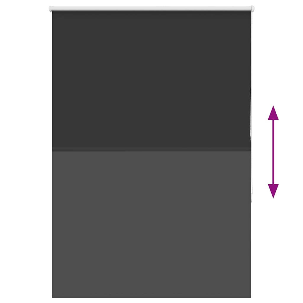 Blackout Blind Black 110x175 cm Fabric width 105.7 cm