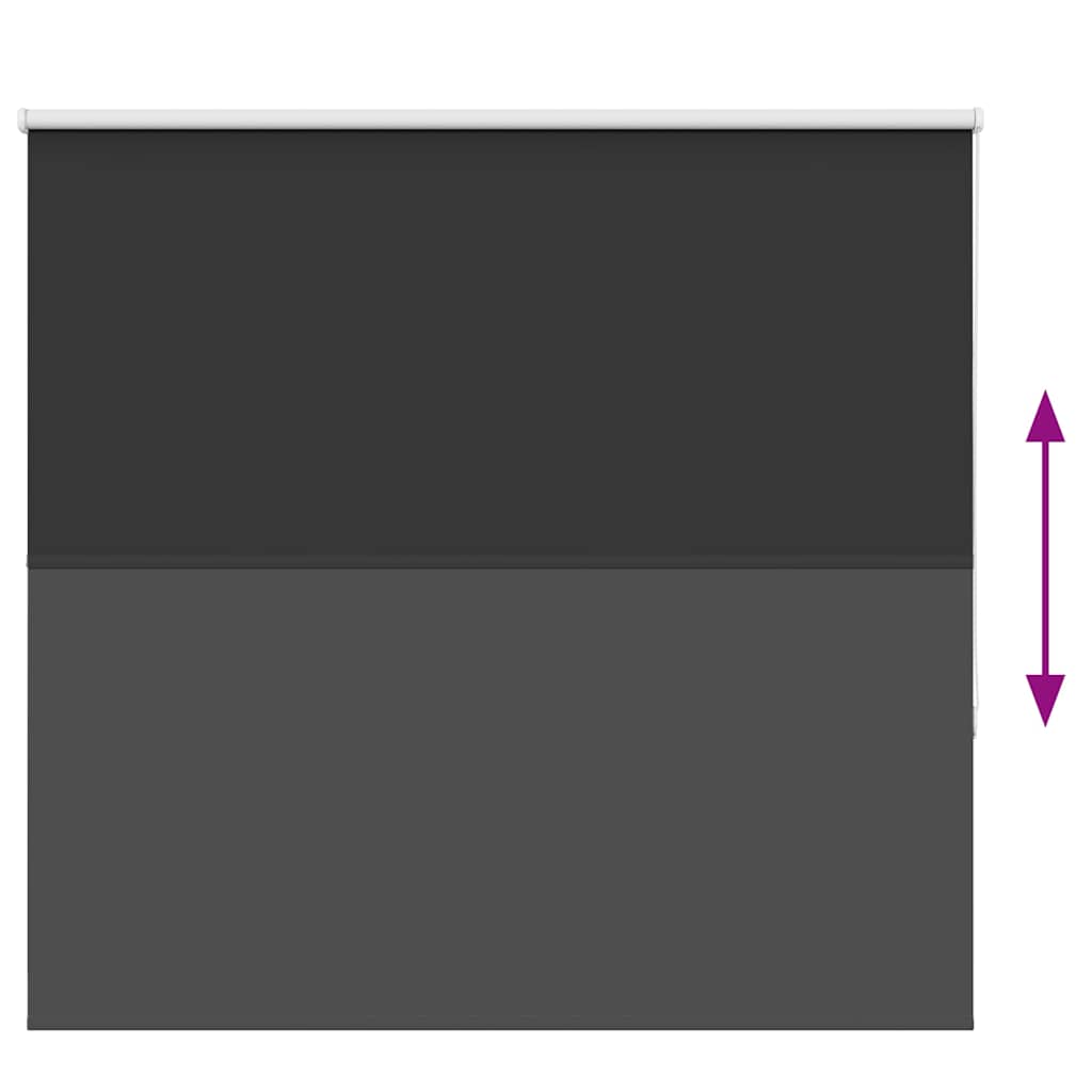 Verdunkelungsrollo Schwarz 160x175 cm Stoffbreite 156,6 cm