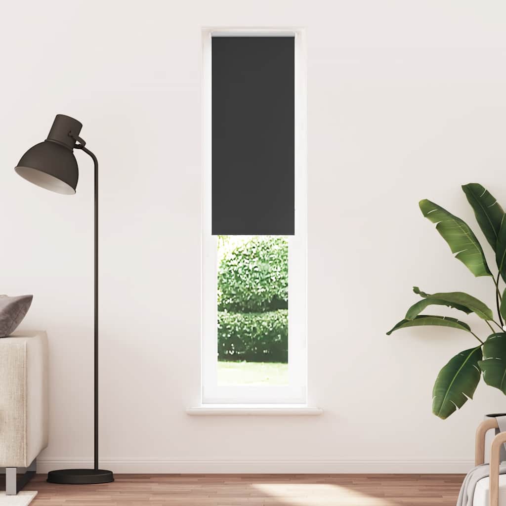 Store occultant noir 55x230 cm largeur du tissu 50,7 cm