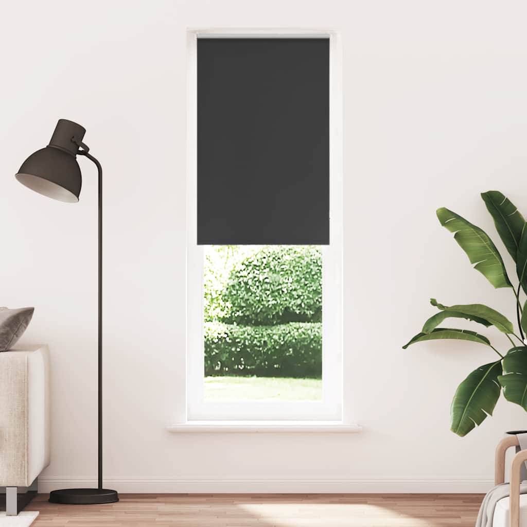 Verdunkelungsrollo Schwarz 70x230 cm Stoffbreite 65,7 cm