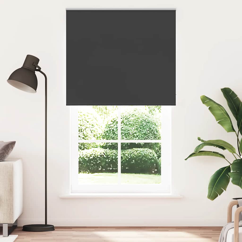 Blackout Blind Black 125x230 cm Fabric Width 121.6 cm