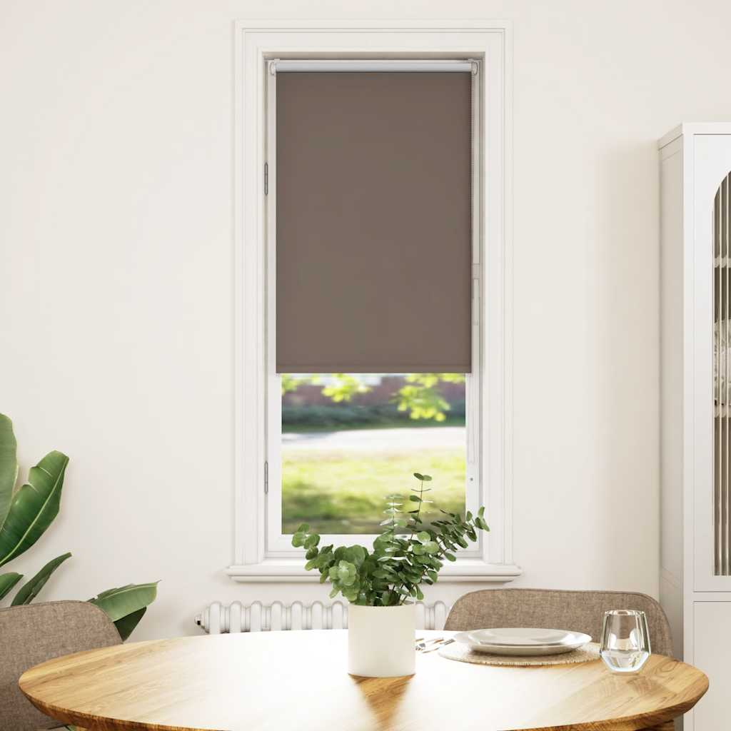 Blackout Roller Blind Coffee Brown 50x130cm Fabric Width 45.7 cm