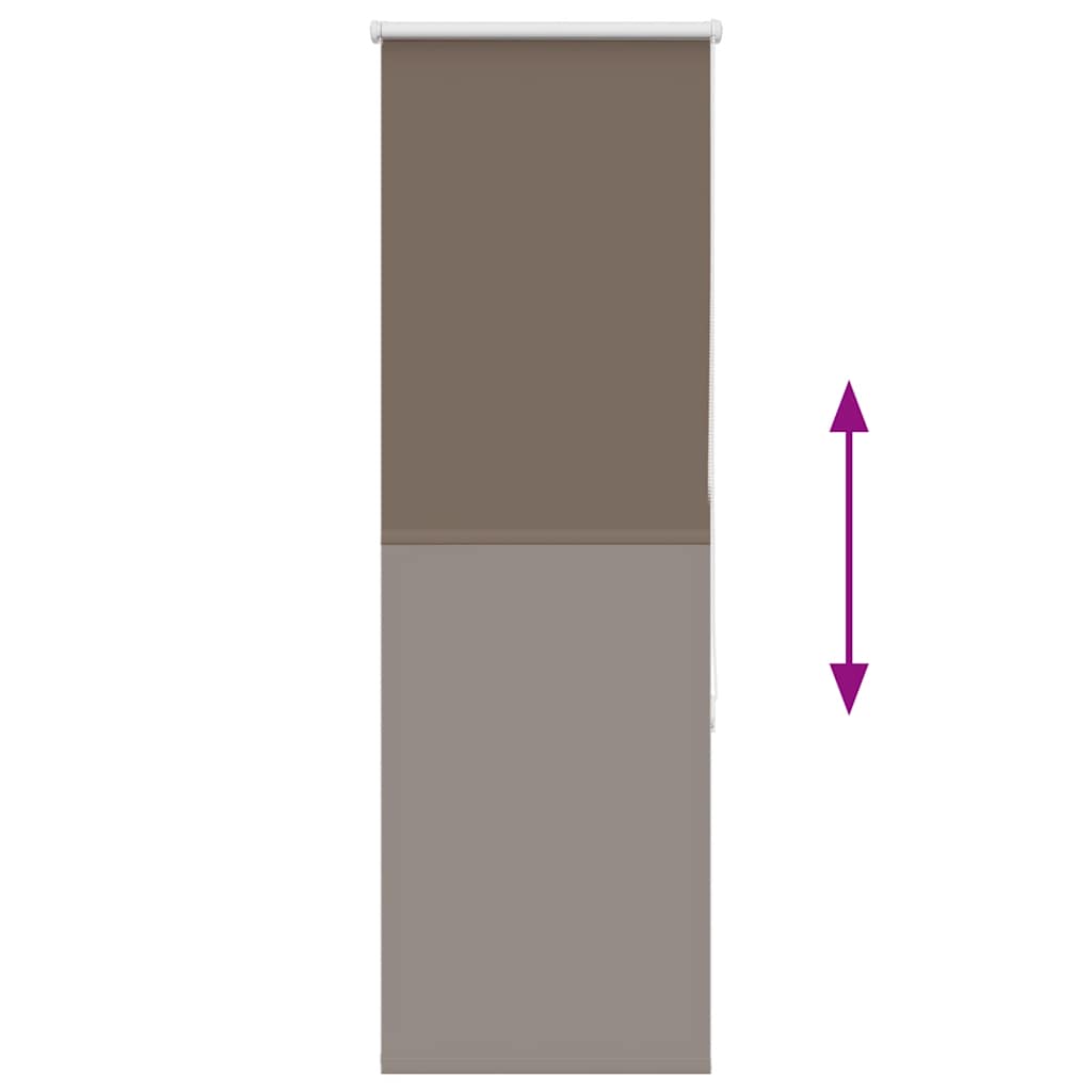 Store occultant marron café 55x130cm Largeur de tissu 50,7 cm
