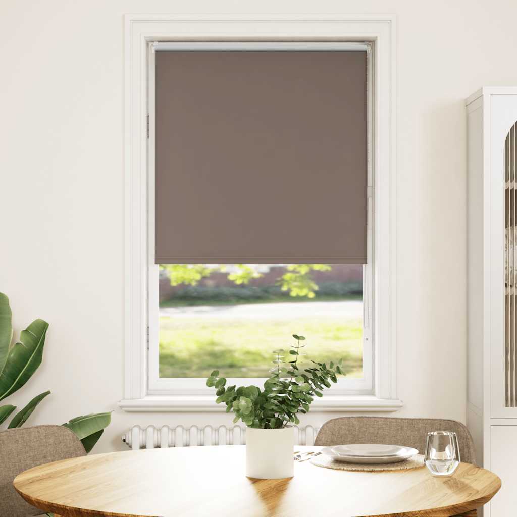 Store occultant marron café 85x130cm Largeur du tissu 80,7 cm