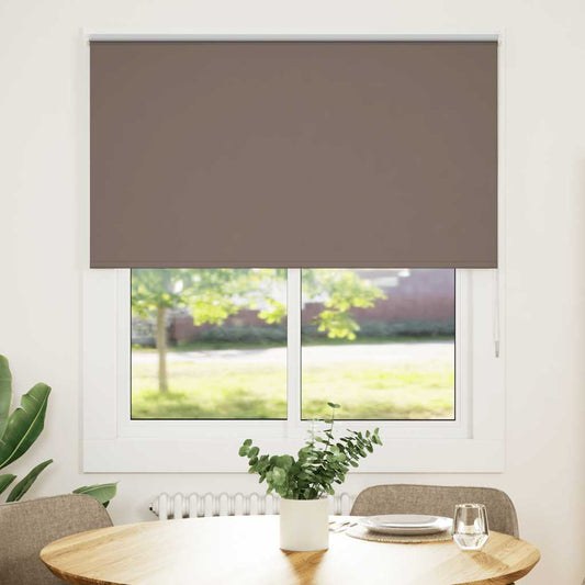Blackout Roller Blind Coffee Brown 120x130cm Fabric Width 116.6cm