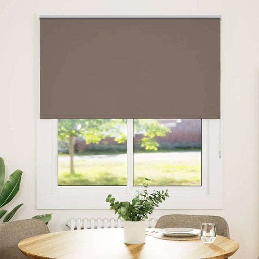 Blackout Roller Blind Coffee Brown 125x130cm Fabric width 121.6cm