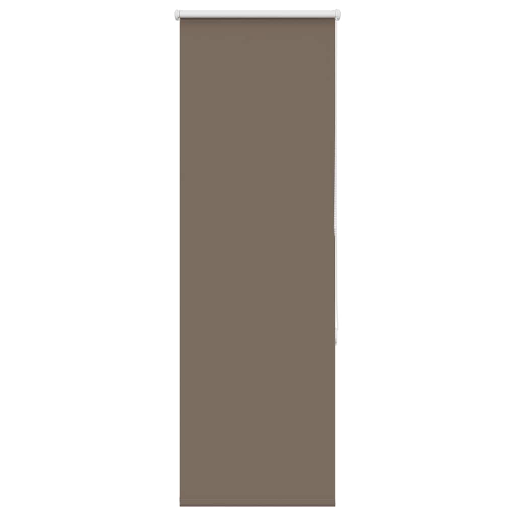 Store occultant marron café 40x150cm largeur du tissu 35,7 cm