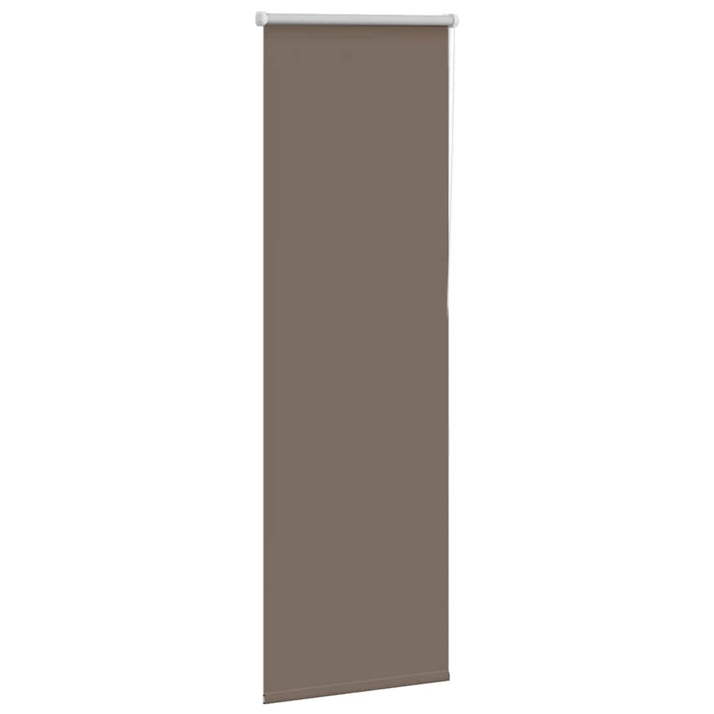 Store occultant marron café 40x150cm largeur du tissu 35,7 cm