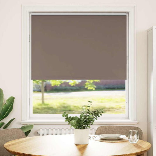 Blackout Roller Blind Coffee Brown 95x150cm Fabric Width 90.7 cm