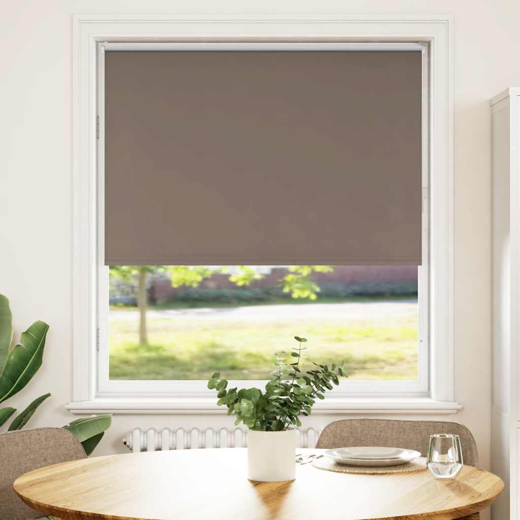 Blackout Roller Blind Coffee Brown 100x150cm Fabric Width 95.7cm
