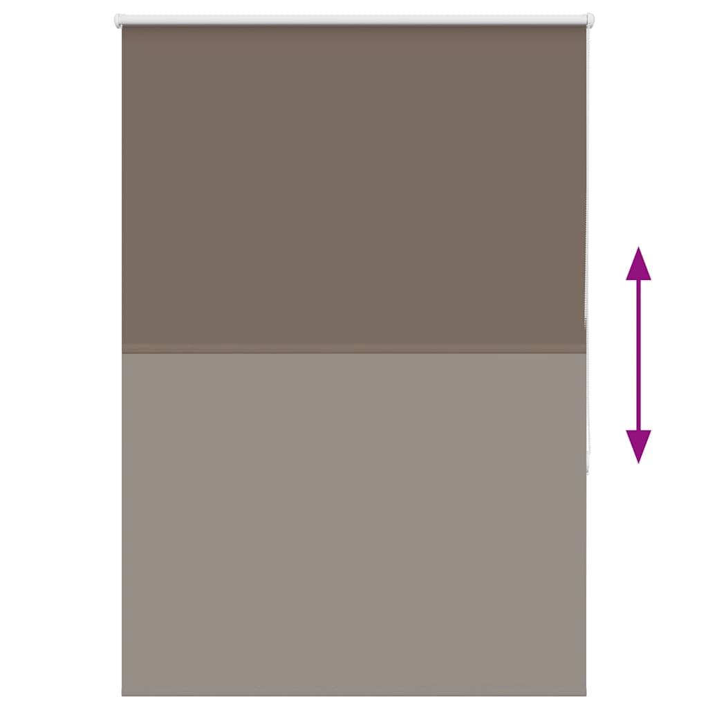 Verdunkelungsrollo Kaffeebraun 115x150 cm Stoffbreite 110,7 cm