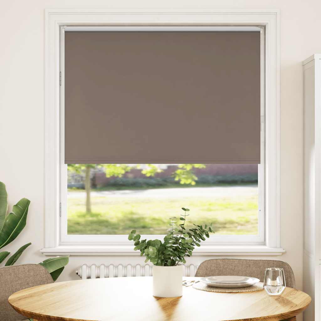 Verdunkelungsrollo Kaffeebraun 115x150 cm Stoffbreite 110,7 cm