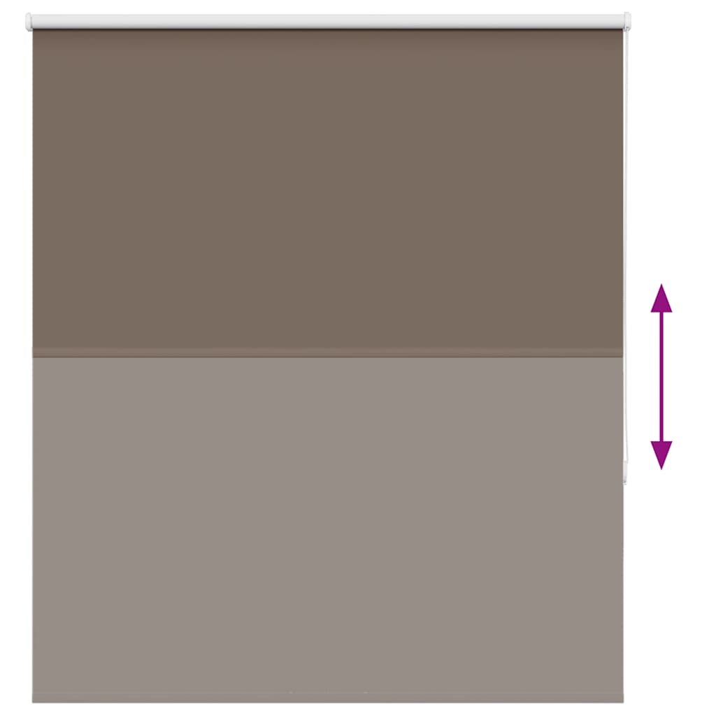 Store occultant marron café 125x150 cm Largeur du tissu 121,6 cm
