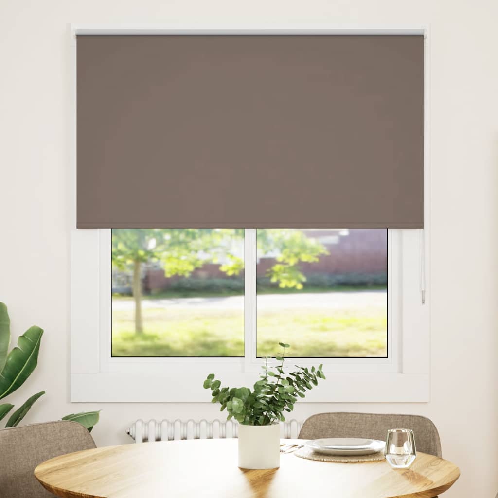 Store occultant marron café 125x150 cm Largeur du tissu 121,6 cm