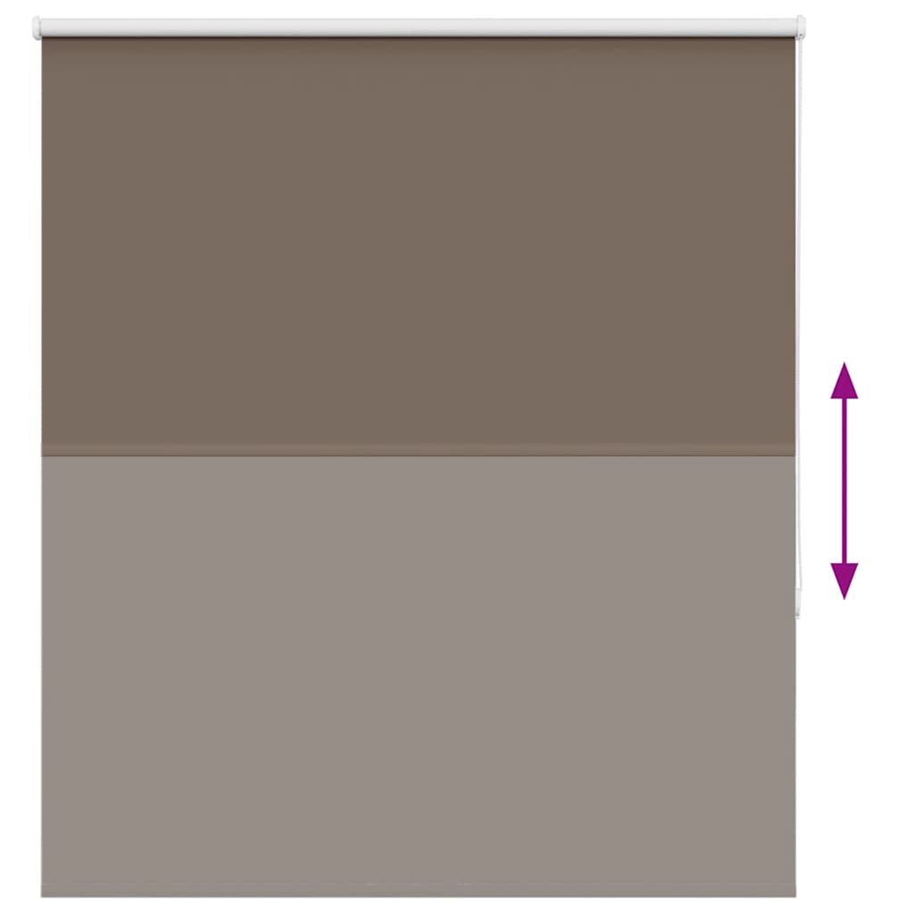 Store occultant marron café 130x150 cm Largeur du tissu 126,6 cm