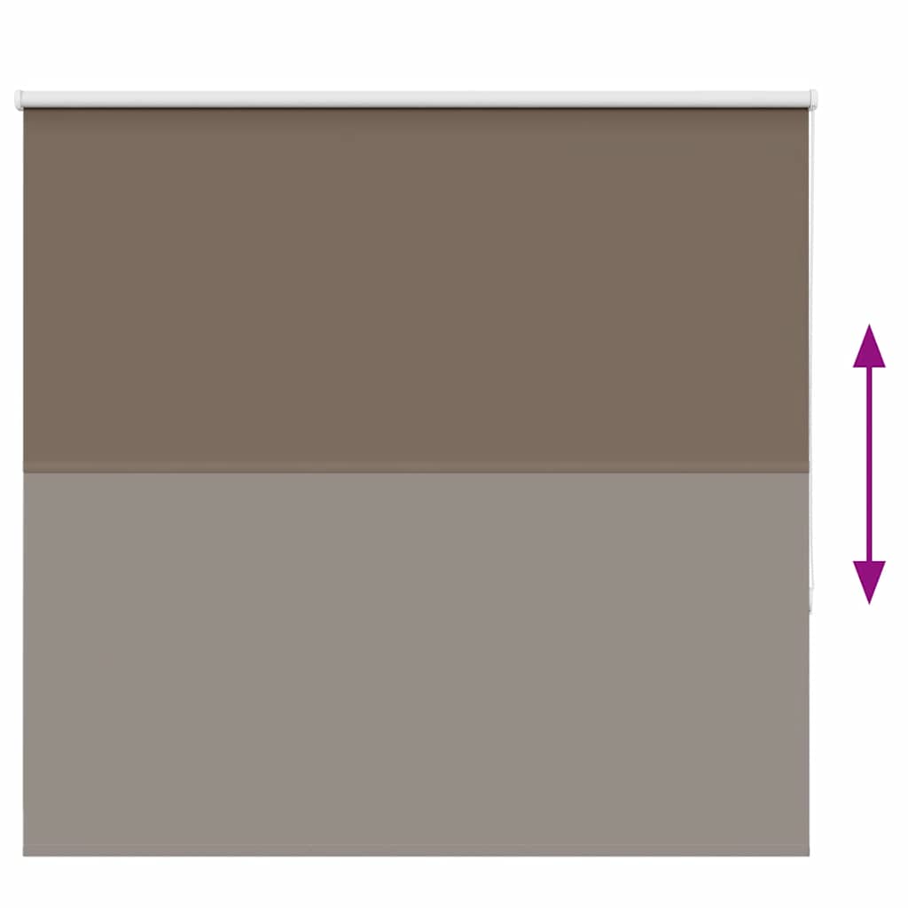 Blackout Roller Blind Coffee Brown 160x150 cm Fabric Width 156.6 cm