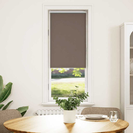 Blackout Roller Blind Coffee Brown 50x175cm Fabric Width 45.7 cm