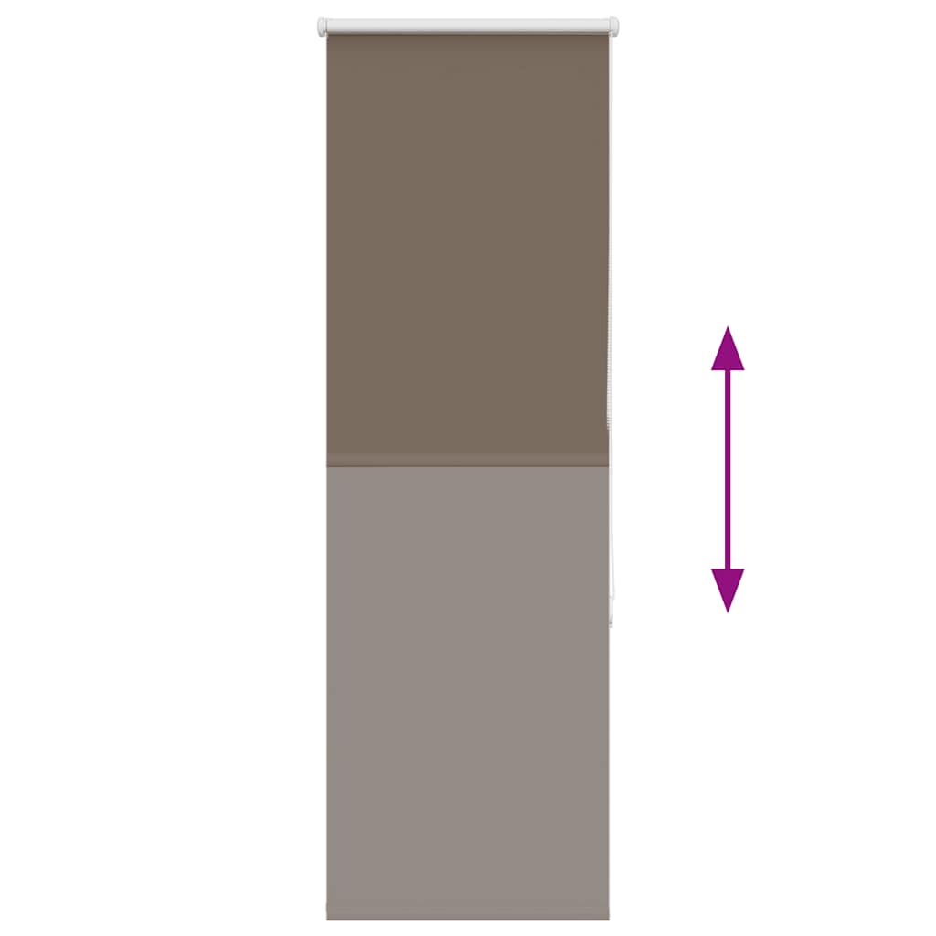 Store occultant marron café 55x175cm largeur de tissu 50,7 cm