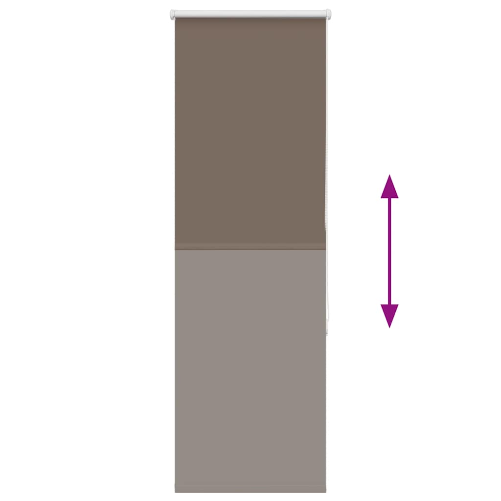 Store occultant marron café 60x175cm Largeur du tissu 55,7 cm