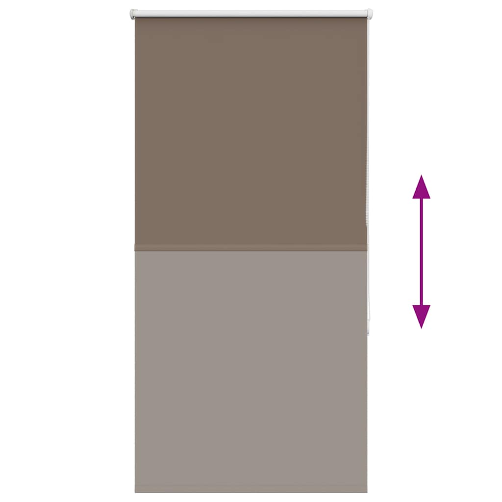Store occultant marron café 70x175cm Largeur du tissu 65,7 cm
