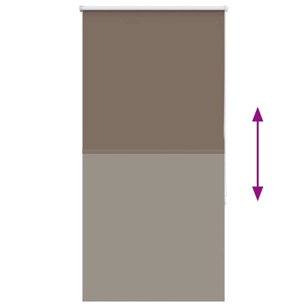 Store occultant marron café 75x175cm largeur du tissu 70,7 cm