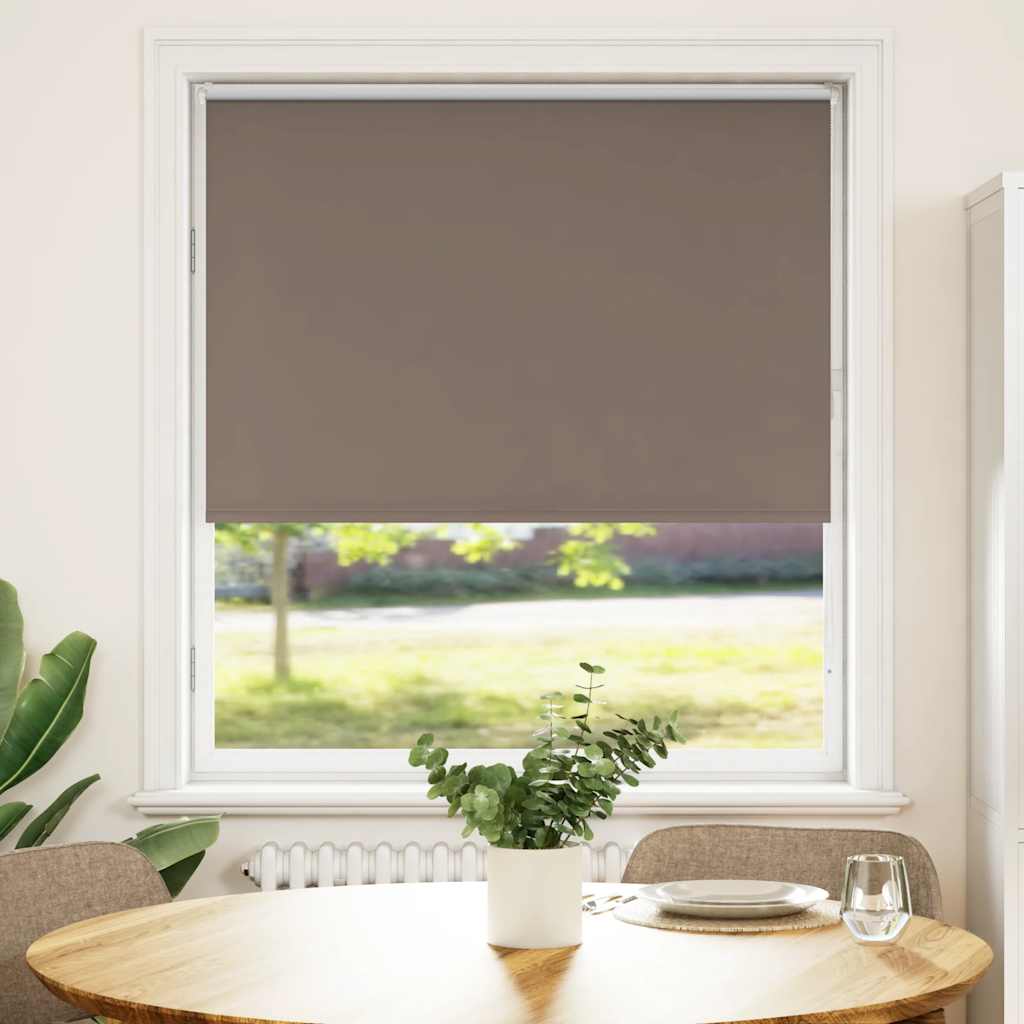 Store occultant marron café 90x175cm largeur du tissu 85,7 cm
