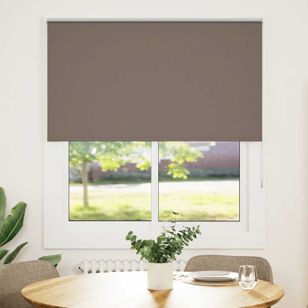 Blackout Roller Blind Coffee Brown 125x175 cm Fabric Width 121.6 cm