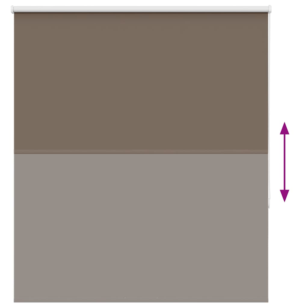 Blackout Roller Blind Coffee Brown 130x175 cm Fabric width 126.6 cm