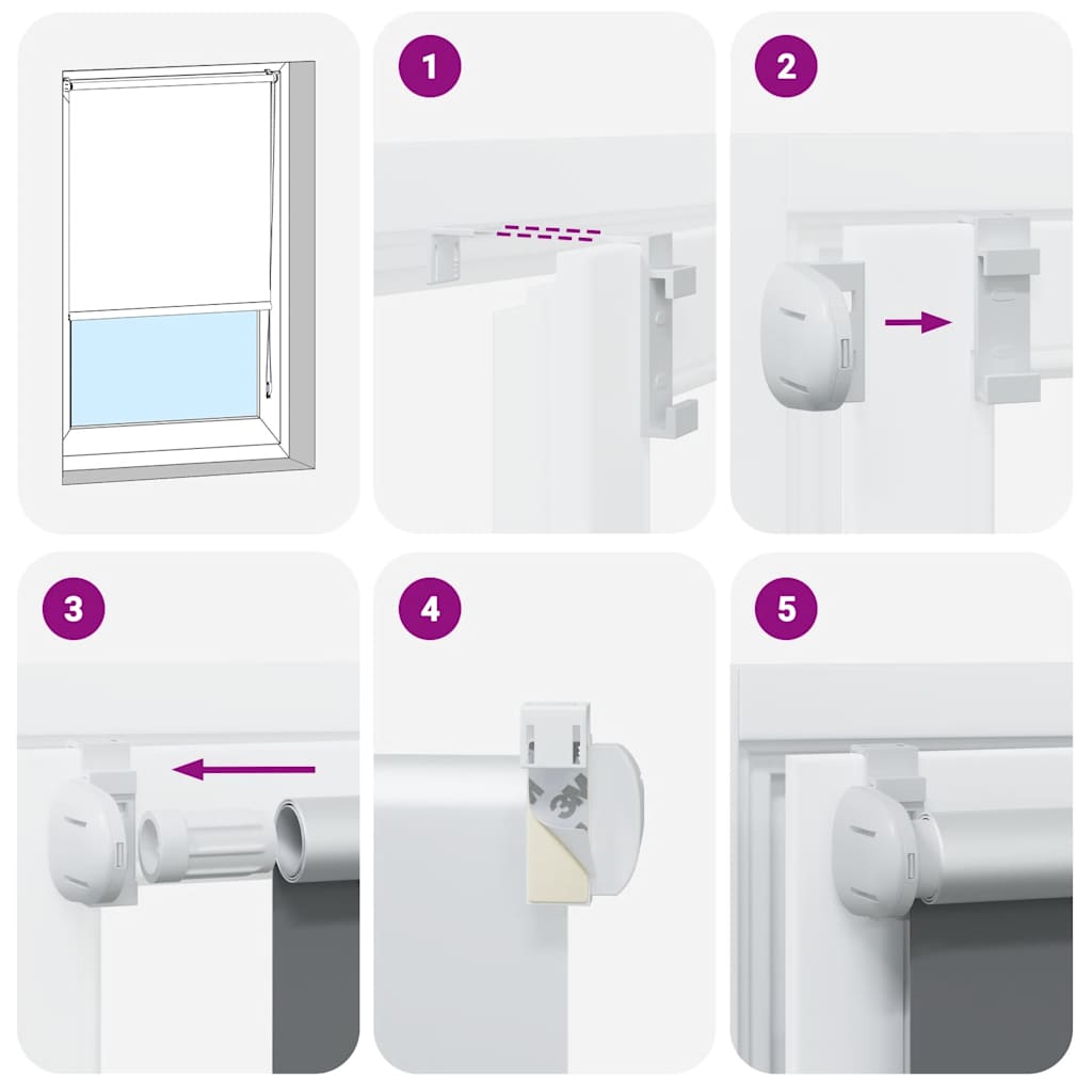 Verdunkelungsrollo Kaffeebraun 90x210cm Stoffbreite 85,7 cm