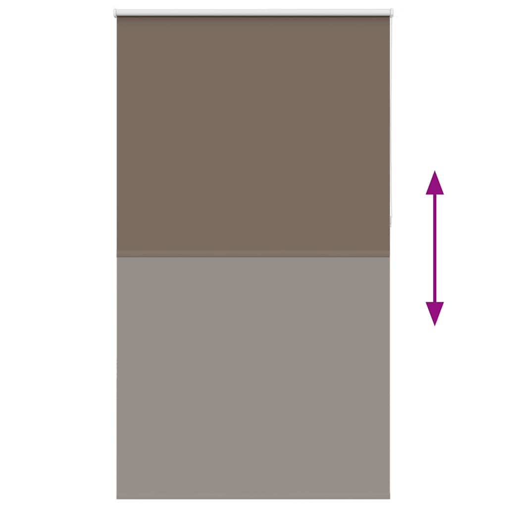 Verdunkelungsrollo Kaffeebraun 130x210 cm Stoffbreite 126,6 cm
