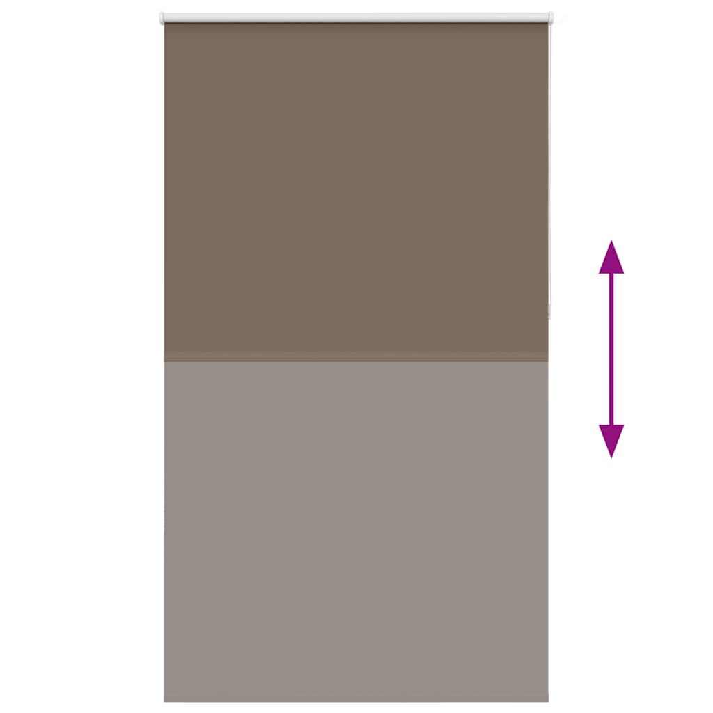 Store occultant marron café 135x210 cm largeur de tissu 131,6 cm