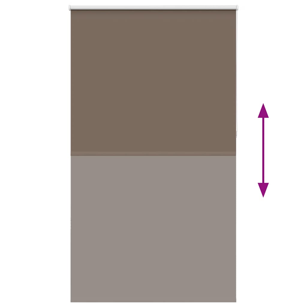 Store occultant marron café 140x210 cm largeur de tissu 136,6 cm