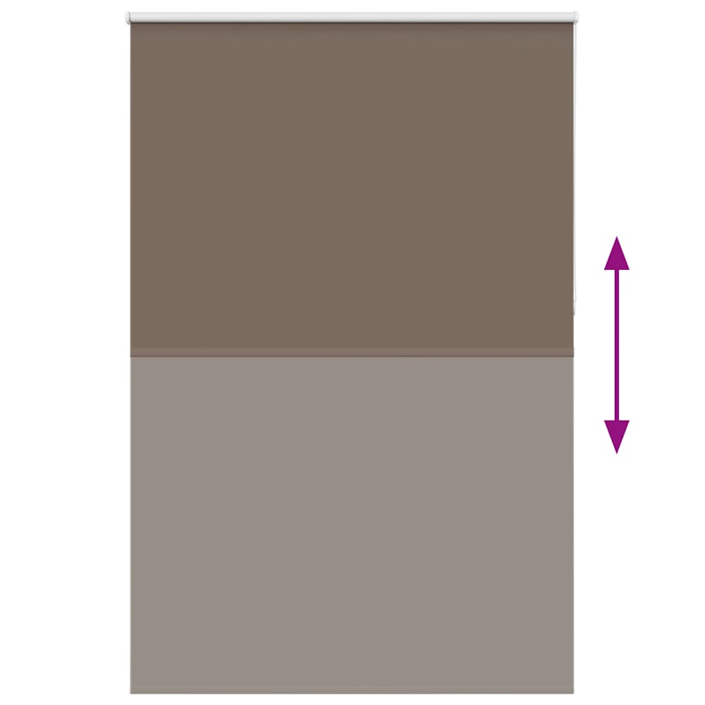 Blackout Roller Blind Coffee Brown 155x210 cm Fabric width 151.6 cm