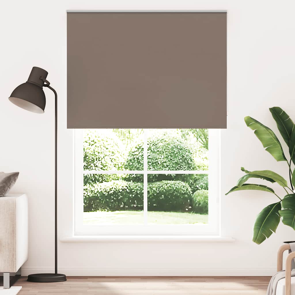 Blackout Roller Blind Coffee Brown 155x210 cm Fabric width 151.6 cm
