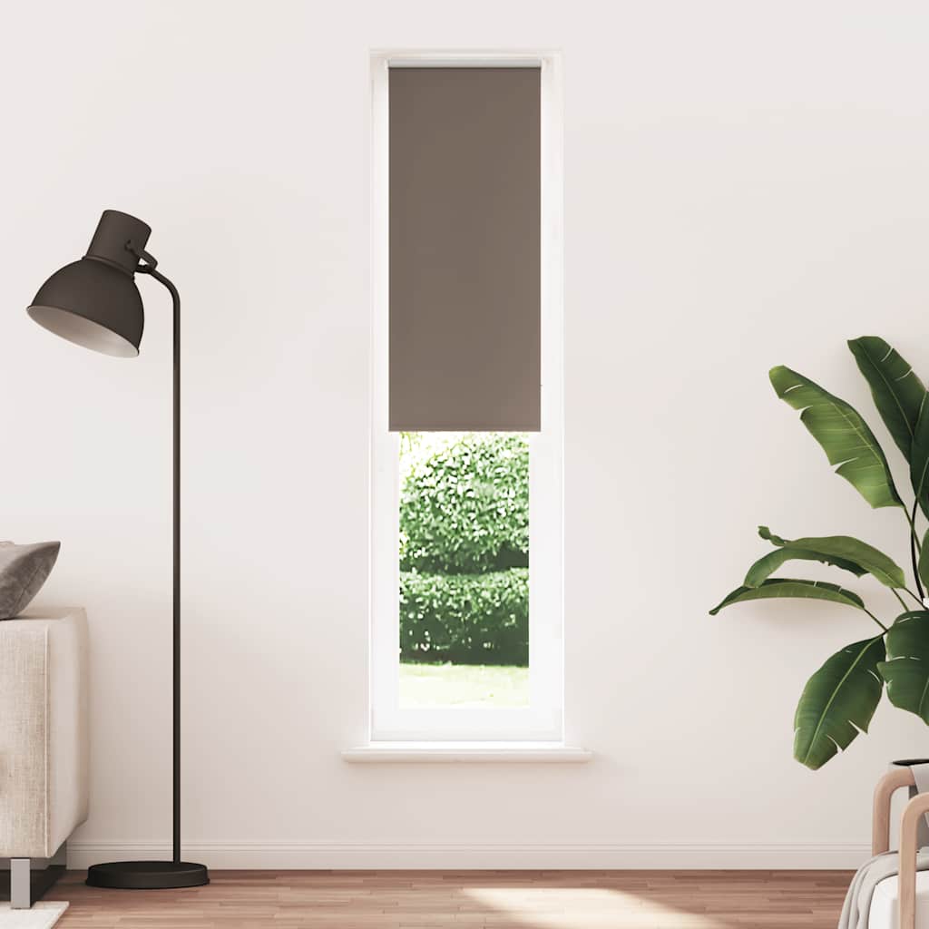 Blackout Blind Coffee Brown 60x230 cm Fabric Width 55.7 cm